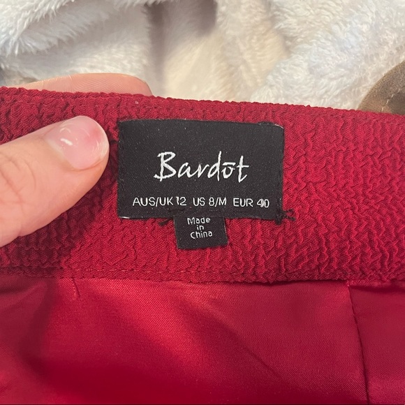 Bardot Red Ruffle Mini Skirt - Picture 5 of 5